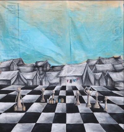 Image of Hussain’s Painting | Art Print