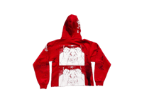 Image 2 of Akira Tetsuo kanji art dept high school  custom made screen print red/white sweatshirt
