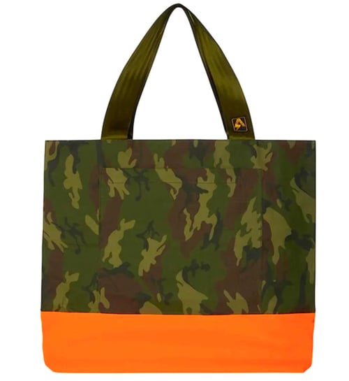Image of BAD ASS BEACH BAG - CAMO AND NEON ORANGE