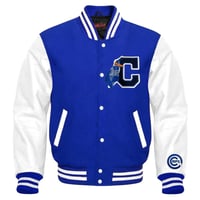 Image 1 of C-Rag Varsity Jacket (Royal & White)