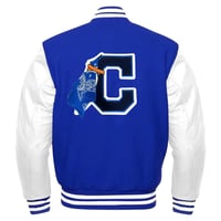 Image 2 of C-Rag Varsity Jacket (Royal & White)
