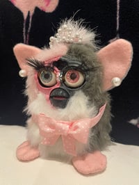OOAK Pink and Grey Princess Furby Custom