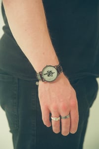 Image 4 of Handmade "Kappa Namakubi" Watch with Linocut Print Design