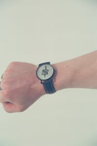 Image 1 of Handmade "Kappa Namakubi" Watch with Linocut Print Design