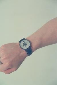 Image 3 of Handmade "Kappa Namakubi" Watch with Linocut Print Design