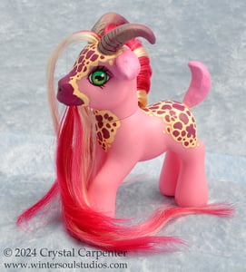 Image of Foxglove Fae the GoatPony - OOAK Custom MLP