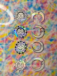 Image 1 of Sun + Moon Holographic Sticker Pack V1