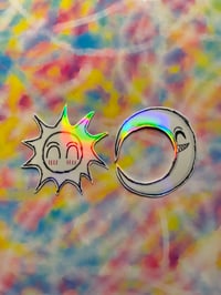 Image 4 of Sun + Moon Holographic Sticker Pack V1