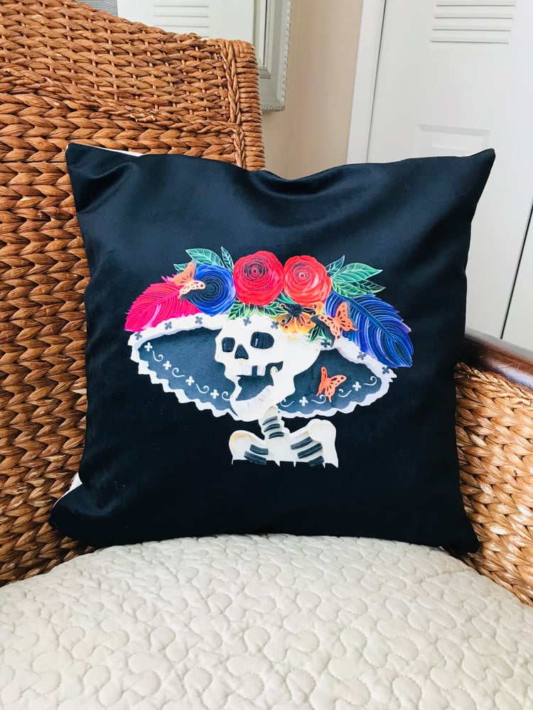 Image of LA CATRINA PILLOW CASE