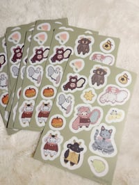 Image 3 of  Animal crossing inspired Elkie sticker sheet +bonus MYSTERY sticker