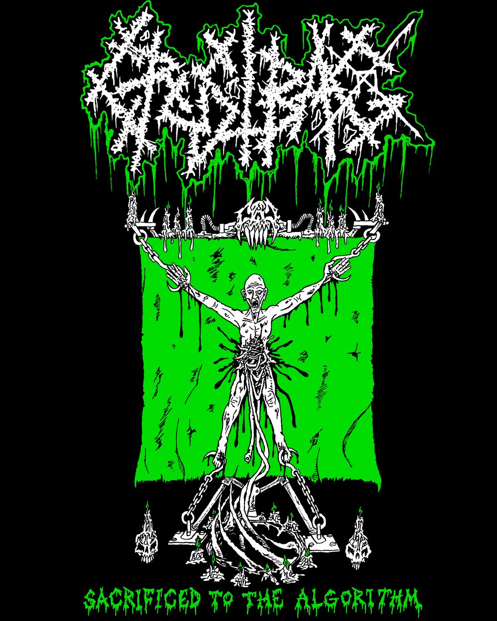 _CRUSTBAG_ "Sacrificed To The Algorithm " - Longsleeve