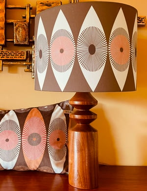 Image of Eye Ray Brown Lampshade 