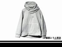 Image 1 of Fujiwara Tofu Cafe Embossed Logo Winter Cowl Neck Pullover Hoodie - Gray