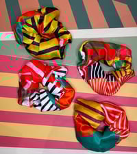Image 1 of Big Juicy Striped Scrunchie Red