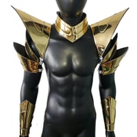 Image 3 of Burning Man Holographic Gold Armor,Rave Festival Costume Armor Wear Outfits