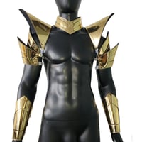 Image 4 of Burning Man Holographic Gold Armor,Rave Festival Costume Armor Wear Outfits