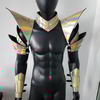 Image 3 of Burning Man Holographic Laser Gold Armor,Rave Festival Costume Armor Wear Outfits
