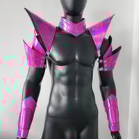 Image 2 of Burning Man Holographic Laser Rosered Armor,Rave Festival Costume Armor Wear Outfits