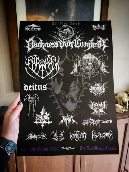 Image of Darkness Over Cumbria - Final Ritual Poster