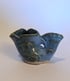 Hand thrown, stoneware small gluggle jug with blue glaze Image 3