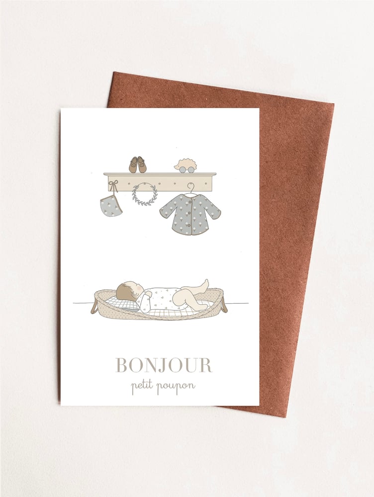 Image of Carte - Bienvenue petit poupon