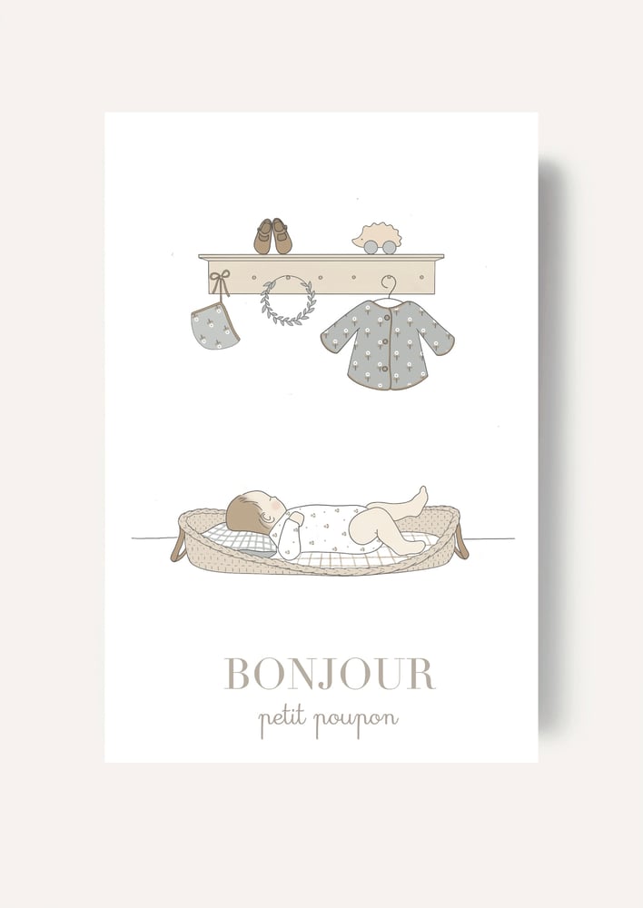 Image of Carte - Bienvenue petit poupon