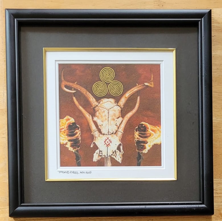 Image of Totem original framed painting 