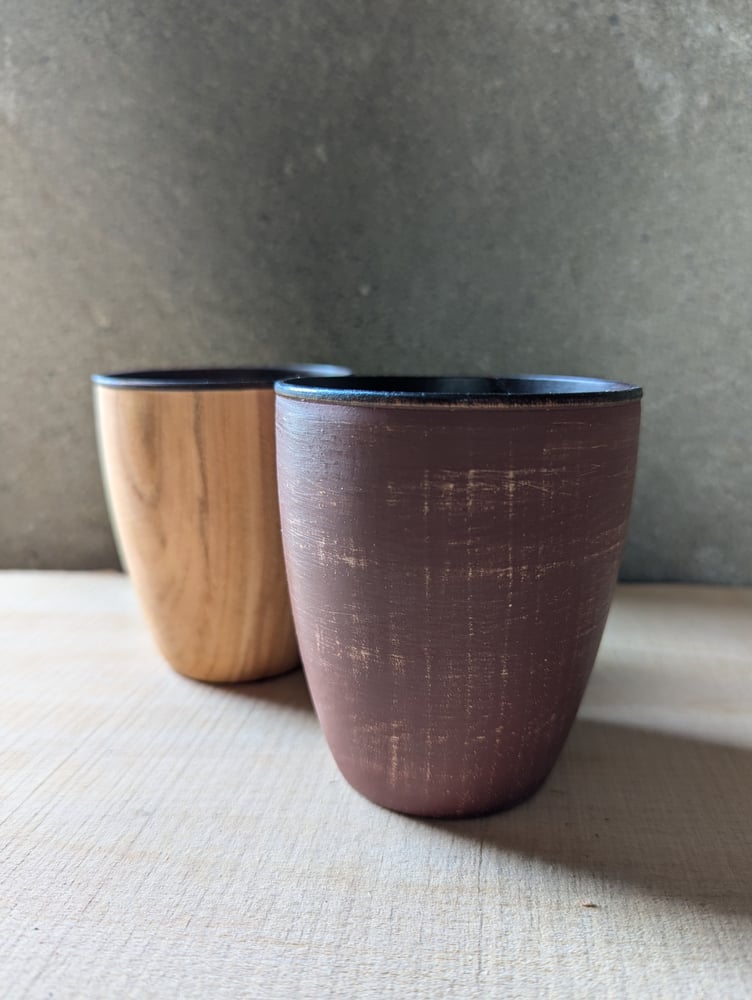 Image of Lacquered & painted beakers 