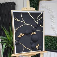 Living in the Bobble Collection | 3D Art | Textured Abstract Framed 