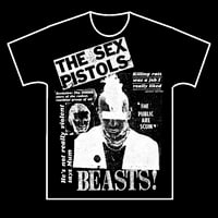 Sех Pistоls "Beasts!" Black Shirt [Pre-order, ships early January]