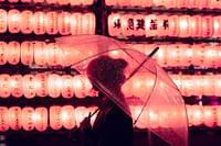 Image 4 of Girl with umbrella and lanterns - Fine Art - 10 copies / Signed