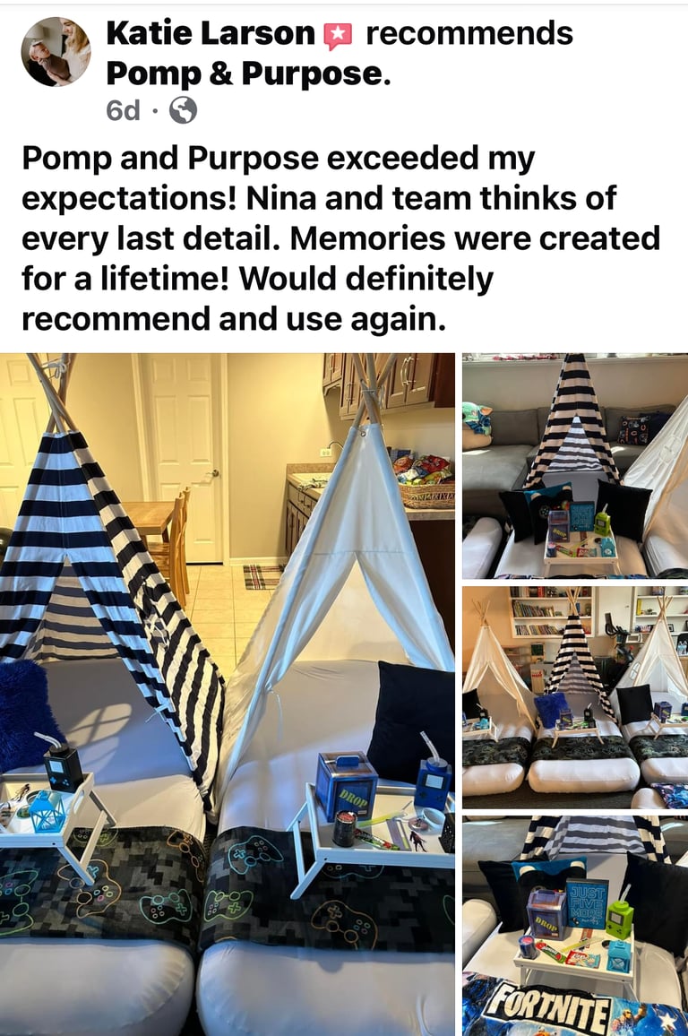 Sleepover TeePee Packages Image 4