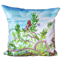 Image 1 of Warbling Robin Cushion Cover