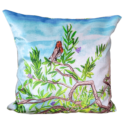 Image of Warbling Robin Cushion Cover