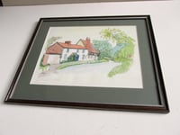 Image 2 of Vintage Watercolour Painting of South Dalton, East Yorkshire, by George H Frost 1978, Framed 