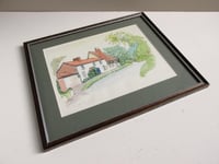 Image 3 of Vintage Watercolour Painting of South Dalton, East Yorkshire, by George H Frost 1978, Framed 