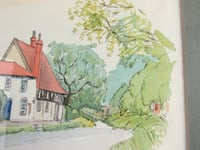 Image 6 of Vintage Watercolour Painting of South Dalton, East Yorkshire, by George H Frost 1978, Framed 