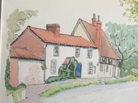 Image 5 of Vintage Watercolour Painting of South Dalton, East Yorkshire, by George H Frost 1978, Framed 