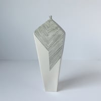 Image 2 of Tapered vessel with drawn lines 14.5cm