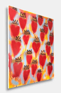 Image 2 of Graffiti hearts Painting