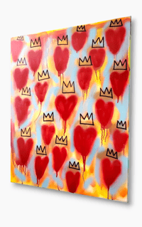 Image 3 of Graffiti hearts Painting