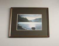 Image 1 of Vintage Landscape Art Print by Michael Revers (Lake District?) 1982,  Framed Size 14 3/8 x 11 1/4 in