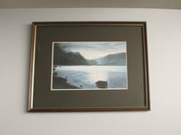 Image 2 of Vintage Landscape Art Print by Michael Revers (Lake District?) 1982,  Framed Size 14 3/8 x 11 1/4 in