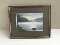 Image 3 of Vintage Landscape Art Print by Michael Revers (Lake District?) 1982,  Framed Size 14 3/8 x 11 1/4 in