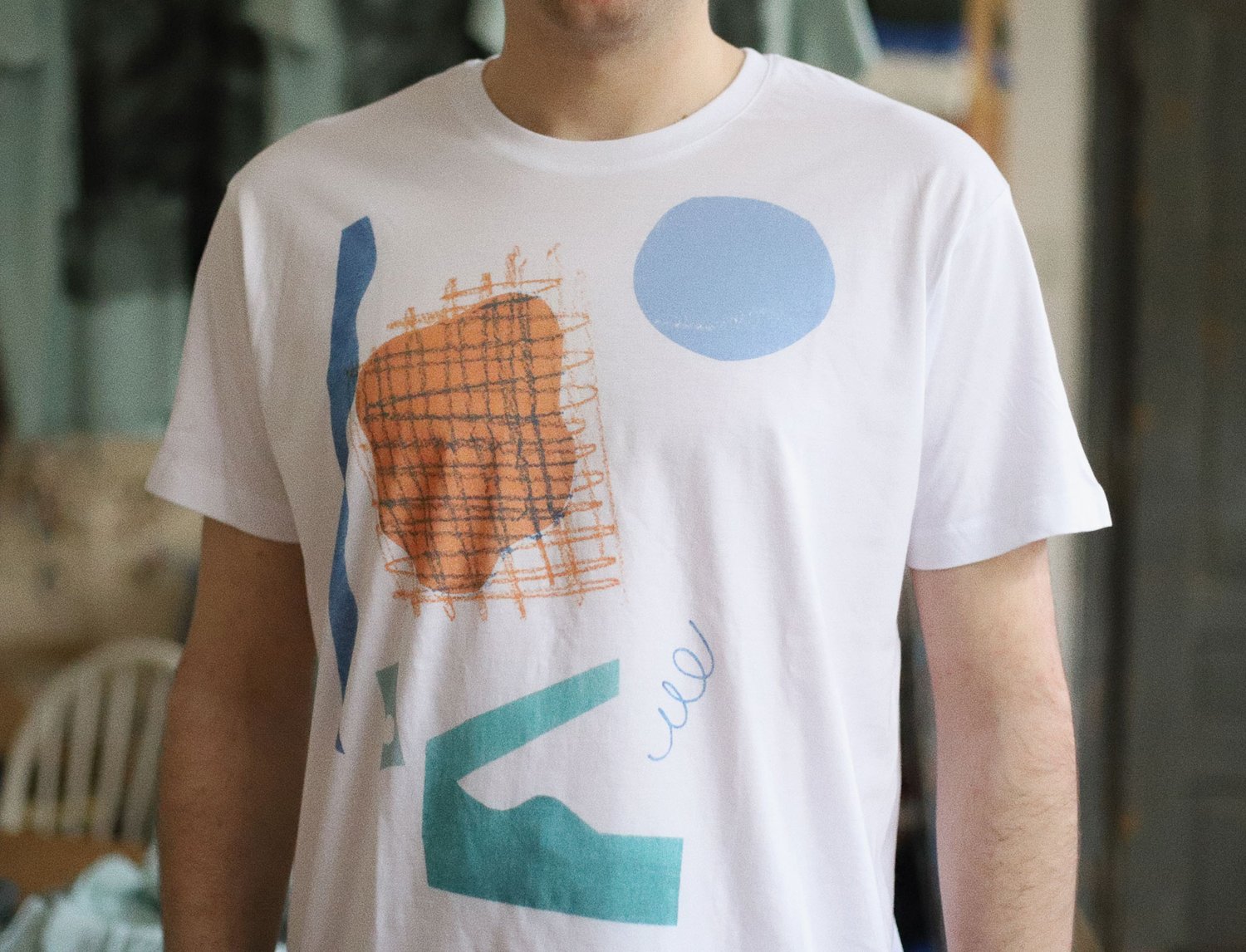 Image of COLLAGE SHAPES BASIC TSHIRT