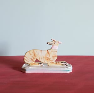 Image of Slight second - Miniature Whippet Ornament - light brindle