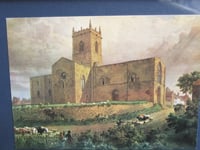 Image 3 of Lincolnshire Stow Minster Church by Frederick Mackenzie (b 1787) Small Vintage Art Print, Framed   