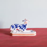 Image 1 of Miniature Whippet Ornament - Cobalt