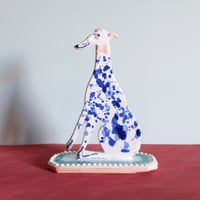 Image 3 of Slight second - Large Whippet Ornament 