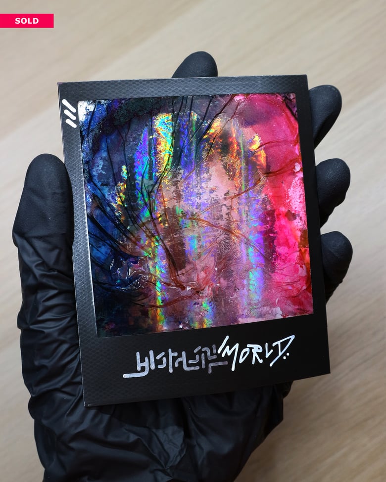 Image of HOLOGRAPHIC Polaroïd "WORLD"